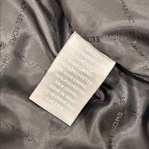 Michael Kors Leather Jacket - Men’s Small - Picture 4 of 6